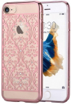 DEVIA iPhone 7 Baroque roosakuldne Swarovski kristallidega