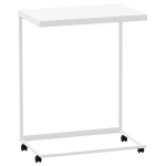 vidaXL lisalaud ratastega, valge, 55 x 35 x 70 cm, tehispuit