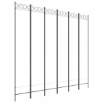 vidaXL 6 paneeliga sirm, valge, 240x220 cm, kangas