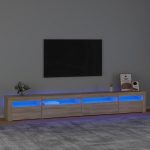 VidaXL telerialus LED-tuledega, pruun
