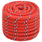 vidaXL paadik&ouml;is, punane, 20 mm, 100 m, pol&uuml;prop&uuml;leen