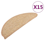 vidaXL isekleepuv trepivaip 15 tk, helepruun, 65 x 25 cm