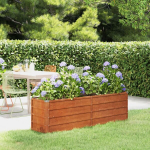 vidaXL taimekast, hall, 160x40x45 cm, Corten-teras