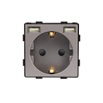 Pistikupesa koos USB Feelspotiga FSKL2USB1G