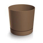 Lillepott alusega Prosperplast Tubo P DPOP110-7587U, pruun