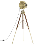 vidaXL kolme jalaga p&otilde;randalamp, mangopuit, 193 cm