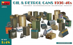 Liimitav mudel MiniArt 49006 Oil & Petrol Cans 1930-40s 1/48