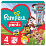 P&uuml;ksm&auml;hkmed Pampers Pants Paw Patrol, suurus 4, 9-15 kg, 72 tk