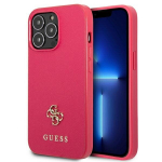 Guess GUHCP13LPS4MF iPhone 13 Pro | 13 6,1" r&oacute;żowy|pink hardcase Saffiano 4G Small Metal Logo