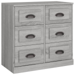 vidaXL puhvetkapp, hall Sonoma tamm, 70 x 35,5 x 67,5 cm, tehispuit
