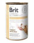 Brit GF Veterinary Diets t&auml;iskasvanud koertele koos kalkuni ja hernestega Hepatic, 0.4 kg
