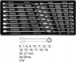 Sahtli sisu kombineeritud v&otilde;tmetega YATO 16 tk. 6-21 mm 5531
