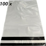 Kilest &uuml;mbrik liimiribaga LDPE 260x360+50 mm, pakis 100tk