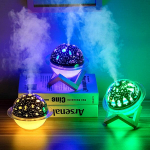 Planeedikujuline &otilde;hunisutaja ja &ouml;&ouml;lamp, lilla