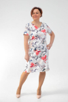 Mustrilisest kangast sirge kleit, 50