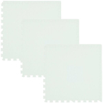 Vahtplastimatt Humbi 3 tk valge 62 x 62 x 1 cm