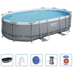 Bestway Power Steel basseinikomplekt, ovaalne, 488 x 305 x 107 cm