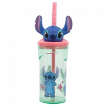 Gobelet - STITCH - 360ml - Integreeritud l&auml;bi - 3D figuur - Ilma BPA-ta