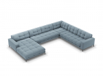 Pehme nurgadiivan Cosmopolitan Design Bali 7S-VUR, helesinine/must