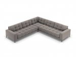Universaalne pehme nurgadiivan Cosmopolitan Design Bali 6S-V, helehall/must