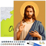 Maalid numbrite j&auml;rgi Raamil Oh Art!, Jeesus Kristus 40x50 cm