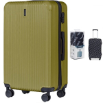 Suur kohver Wings 0593, L, roheline + kate