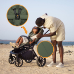 Universaalne jalutusk&auml;ru Lionelo Mika Plus 3in1, Green Olive