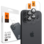 SPIGEN OPTIK PRO GLAS.TR "EZ FIT" KAAMERAKAITSE 2-PACK IPHONE 16 | 16 PLUSS MUST