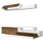 Sektsioon Kalune Design Elda, valge/pruun