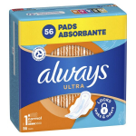 H&uuml;gieenisidemed Always Ultra Size 1 Normal, 56 tk