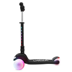 LUMI RIDE Kolmerattaline roller 7 v&auml;rvi kolme ratta skuutrit lastele 20 programmi vikerkaar Lumiride 50 kg must Sun Baby