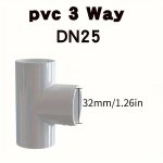 5tk PVC 3-suunaline veetorustiku T-liitmik &uuml;hendused , Tee DN20 (3/4)