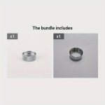 Kroomitud 24Mm kuni 22Mm Vee Kraani Aeraatori Liitmik - Messingist Materjal.