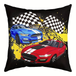 1tk V&otilde;idus&otilde;iduauto Pildiga Padjap&uuml;&uuml;r, Sportauto Pehme Padjakate, 45.72x45.72 Cm