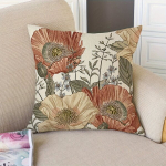 Vintage Lilled Padjakate, Maamees Dekoratiivne Diivanipadi Kate 45.72x45.72 Cm