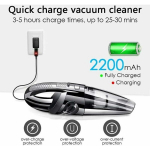 Tolmuimeja tolmuimeja, 120 W juhtmeta tolmuimeja, m&auml;rg ja kuiv, 2200 mAh