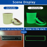 Helendav Teip, Lava Isehelendav Fluorestseeruv Teip., 3cm*3m 1 ritinys