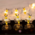 Mesilaste P&auml;evalillede Dekoratiivsed Tuled Akutoitega Aeda Pulmadeks., 39 coliai/1 metras 10 LED