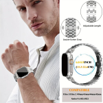 Luksuslik 316L kahev&auml;rviline roostevaba teras nutikella rihm