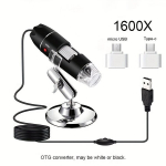 8 LED Digitaalne USB K&auml;simikroskoop Mini Endoskoop Kaamera Luup Elektrooniline Mikroskoop Sobiv Mobiilse Arvutiga, 1600X