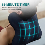 Juhtmevaba Shiatsu selja- ja kaelamasseerija soojendusega , Mėlyna