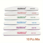 NailShine Professionaalne K&uuml;&uuml;neviili Komplekt: 80/100/150/180/240/320 Karedusele &otilde;rn K&uuml;&uuml;nehooldus , Sumai&scaron;ykite