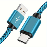 1tk 60W USB Type-C Kiire Laadimiskaabel, Samsung ja Google jaoks, Mėlyna