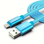 OLISHEN Vastupidav Nailonpunutud Lightning USB Kaabel, &Uuml;mar Matt Viimistlus, Mėlyna