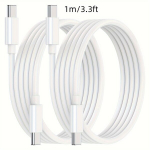 5pakki USB-C Kiirolaadimiskaabel 60W Samsungi jaoks, 2 vnt cc 100,58 cm kabelis