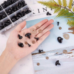 238tk Must Plastikust Ohutus Ninas Komplekt Pesuritega - Valik Suurusi 6-19mm DIY K&auml;sit&ouml;&ouml;ks