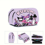 Sanrio Hello Kitty & Kuromi Kahekihiline Pinal - Armas Anime-Inspireeritud Kirjatarvete Kott, G6516-2