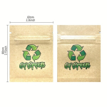 100tk 1g-3.5g &Ouml;ko Kraft Paber T&otilde;mblukuga Kotid Suupisteks., GoGreen 6*8cm
