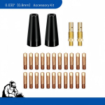 24TK MIG keevituse komplekt voogtuumata otsikud kontaktotsad asenduskomplekt, 0,030 (0,8 mm) priedų rinkinys