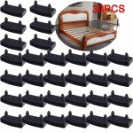 10/30tk Voodi Latt Plastikust Katted, Kinnitused Kesk, 55mm, Must., 30 vnt Galinis dangtelis